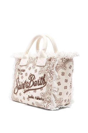 cream and brown cotton bag SAINT BARTH KIDS | COL000102565L